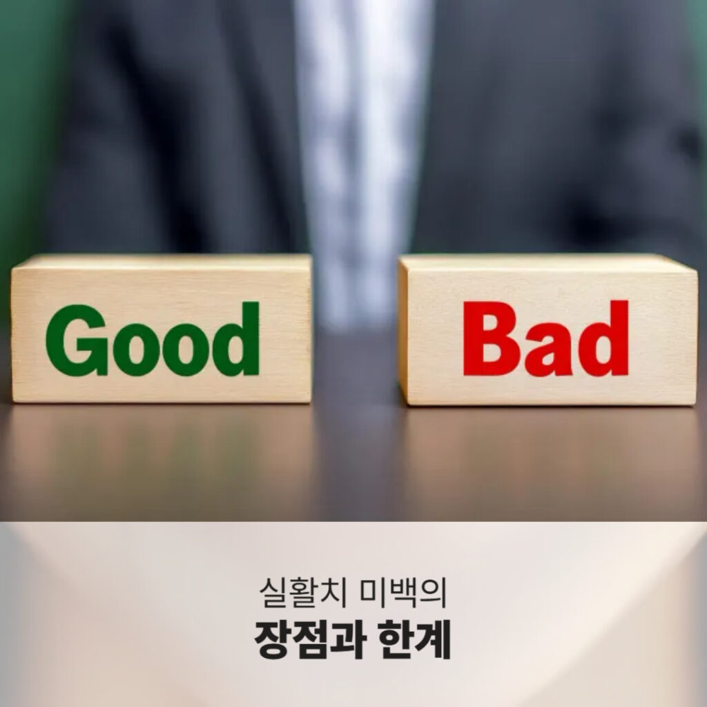 실활치 미백 치료의 장점과 한계를 비교 정리한 정보 이미지